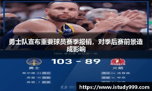 勇士队宣布重要球员赛季报销，对季后赛前景造成影响